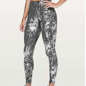 Lululemon Wunder Under High Rise Crinkle High Shine Foil Legging